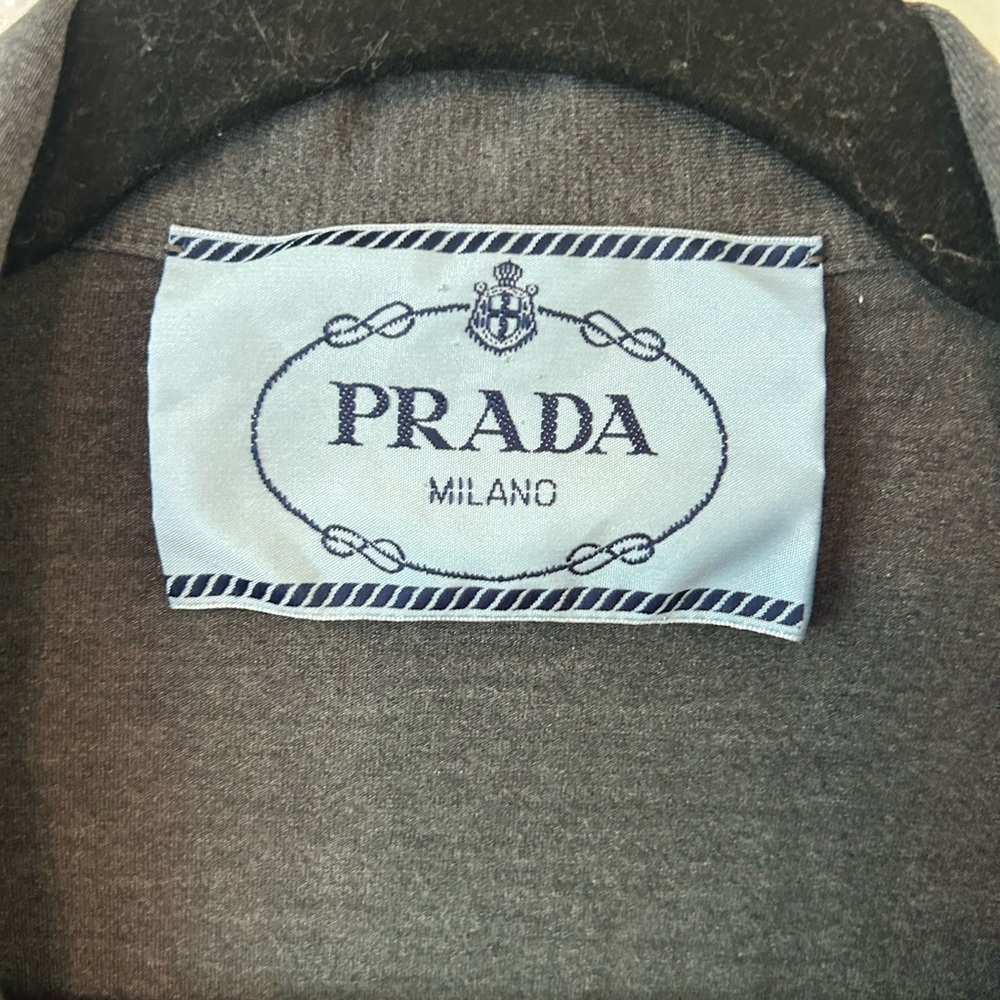 Prada Men's Charcoal Polo Shirt